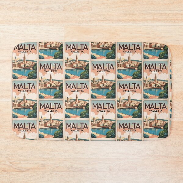 Item preview, Valletta Malta Vintage Travel Tourism designed and sold by TravelersGems.