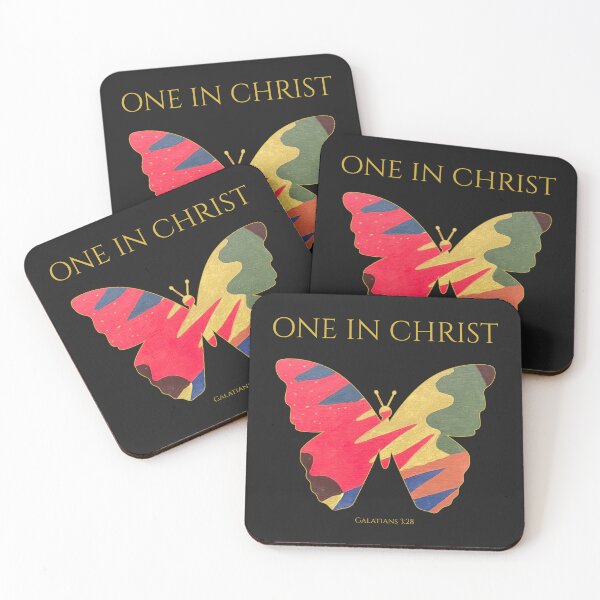 Item preview, One in Christ Galatians 3:28 Christian Butterfly – One Body Bible Verse Art designed and sold by KittenAndCo.