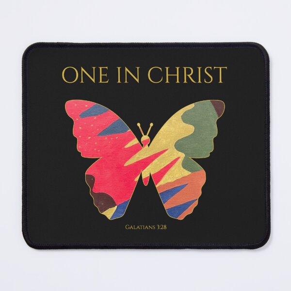 Item preview, One in Christ Galatians 3:28 Christian Butterfly – One Body Bible Verse Art designed and sold by KittenAndCo.
