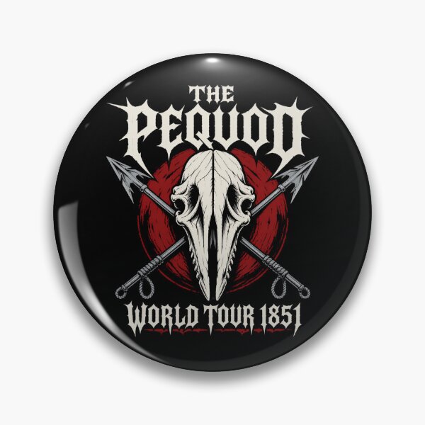 Item preview, The Pequod World Tour 1851 Gothic Skull Crest designed and sold by Fenay Designs.