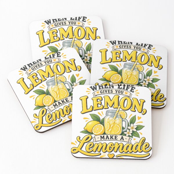 Item preview, When Life Gives You Lemon, Make a Lemonade – Vintage Lemon Typography Design designed and sold by 50Pxels.
