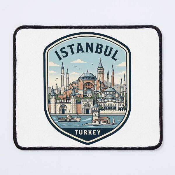 Item preview, Vintage Istanbul Turkey Travel Badge Skyline designed and sold by k3rstman1.
