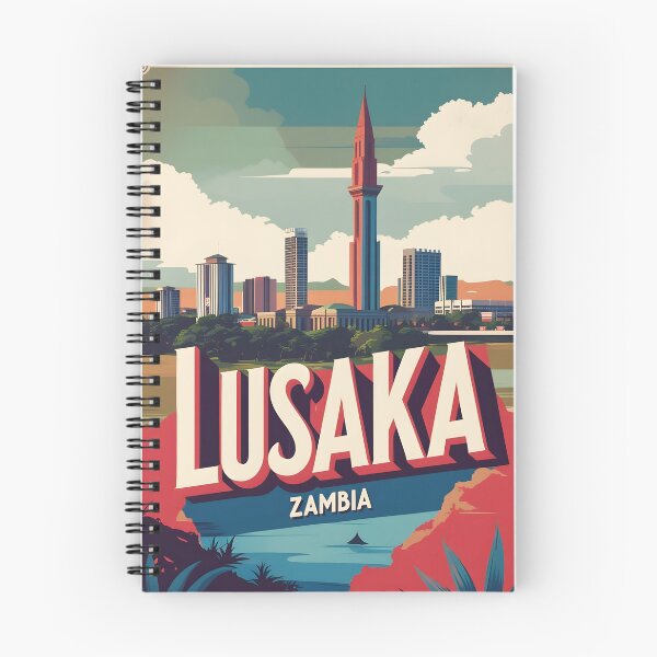 Item preview, Lusaka Zambia Vintage Travel Tourism designed and sold by TravelersGems.