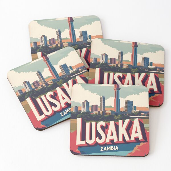 Item preview, Lusaka Zambia Vintage Travel Tourism designed and sold by TravelersGems.
