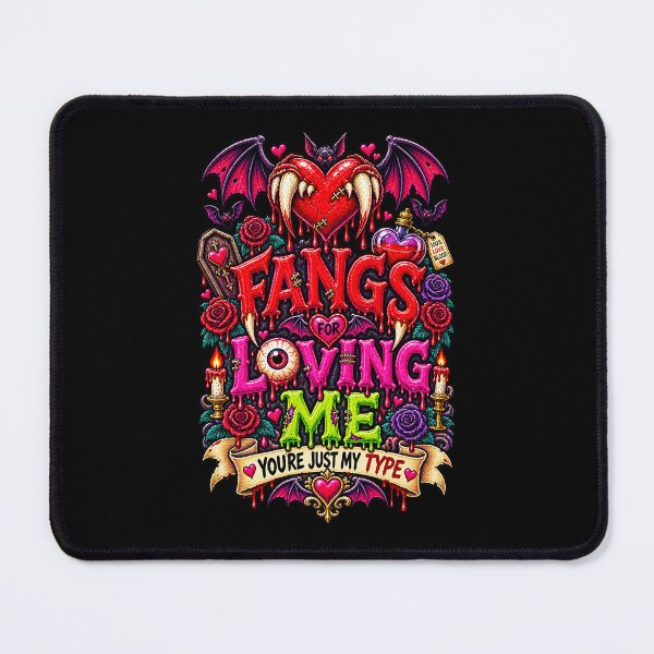Item preview, DARK LOVE ❤️ - MONSTER ROMANCE COLLETION -  VAMPIRE LOVE -  FANGS FOR LOVING ME - YOU'RE JUST MY TYPE - v2 designed and sold by WheelieGdArt.
