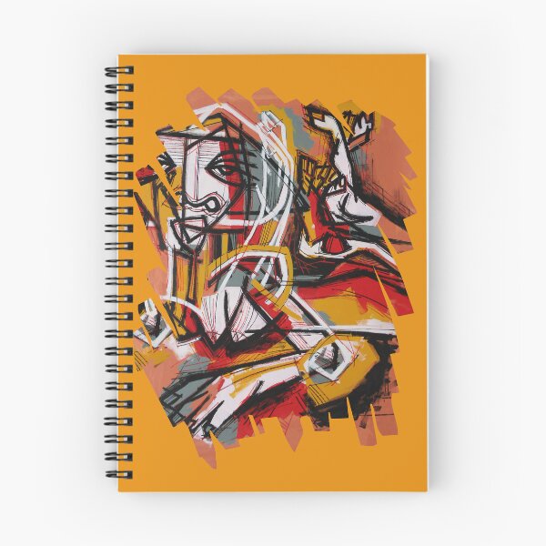 Item preview, Handmade Cubist Neo-Expressionist Portrait - Terracotta Motion designed and sold by supernikol.