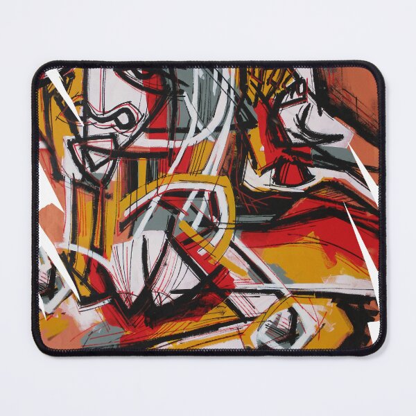 Item preview, Handmade Cubist Neo-Expressionist Portrait - Terracotta Motion designed and sold by supernikol.