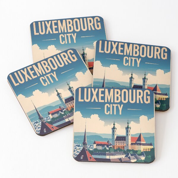 Item preview, Luxembourg City Vintage Travel Tourism designed and sold by TravelersGems.
