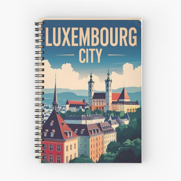 Item preview, Luxembourg City Vintage Travel Tourism designed and sold by TravelersGems.