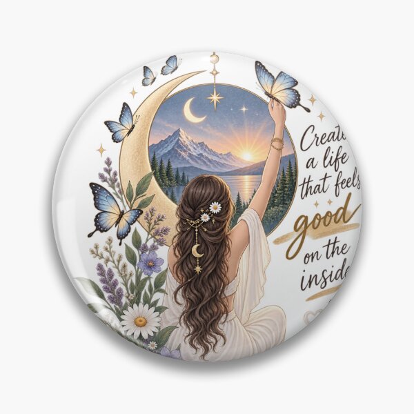 Item preview, Create a Life That Feels Good Inside – Celestial Butterfly Spiritual Design designed and sold by Chirayu1111.