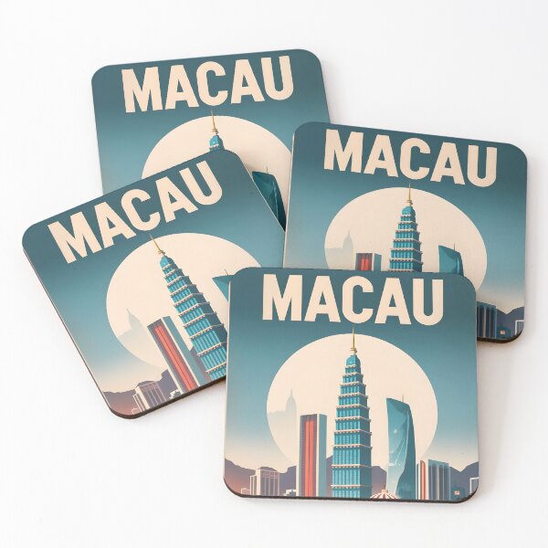 Item preview, Macau Vintage Travel Tourism designed and sold by TravelersGems.