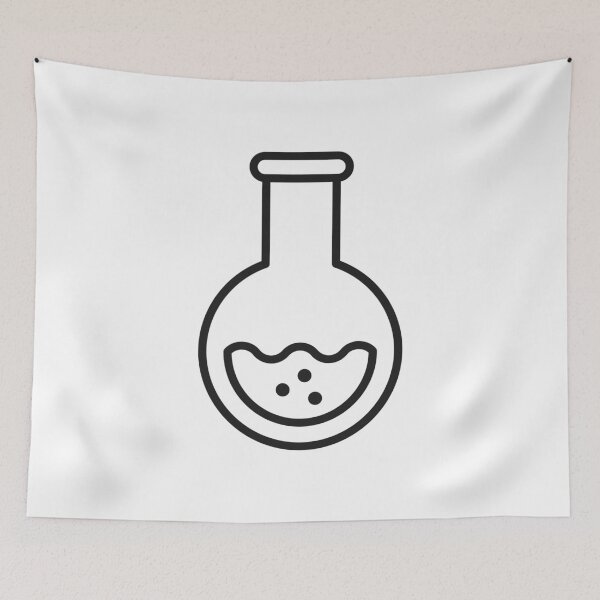 Item preview, Round Bottom Flask Chemistry Line Icon designed and sold by VectorForge Studio.