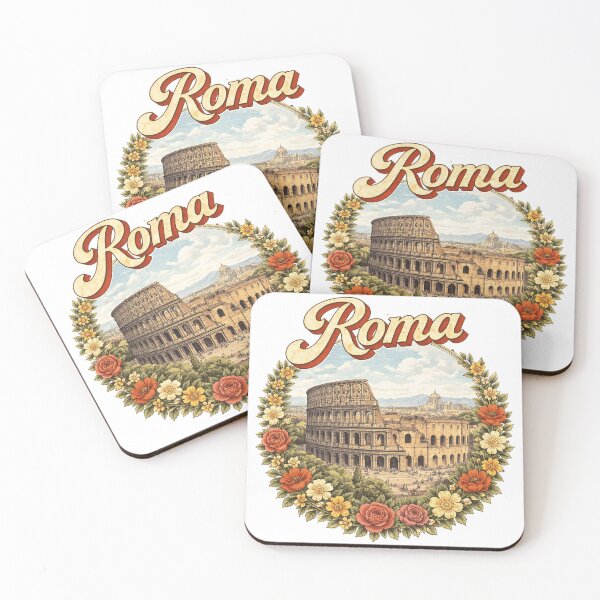 Item preview, Rome: Vintage Roma Italy Colosseum Floral Frame designed and sold by Ericscorner128.
