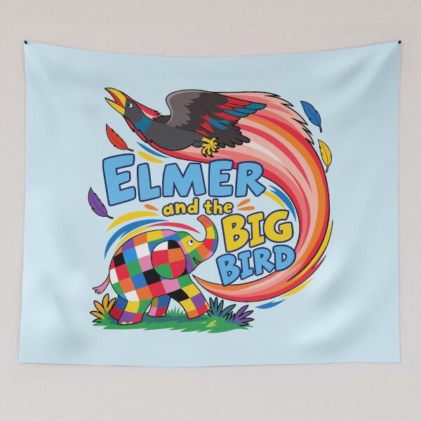 Item preview, Elmer and the Big Bird Adventure designed and sold by HappyToons Shop.