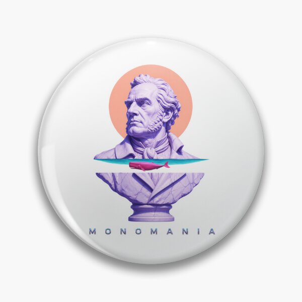 Artikelvorschau, Monomanie Kapitän Ahab Pop-Art Marmorbüste entworfen und verkauft von Fenay Designs.