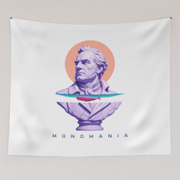 Item preview, Monomania Captain Ahab Pop Art Marble Bust designed and sold by Fenay Designs.