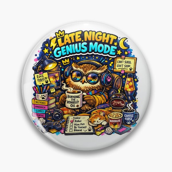 Item preview, Late Night Genius Mode designed and sold by MohamedAbozaid1.