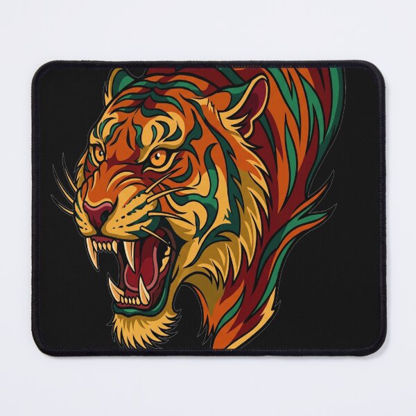 Item preview, Fierce Roaring Tiger Neo-Traditional Tattoo Art designed and sold by ilyasartist.