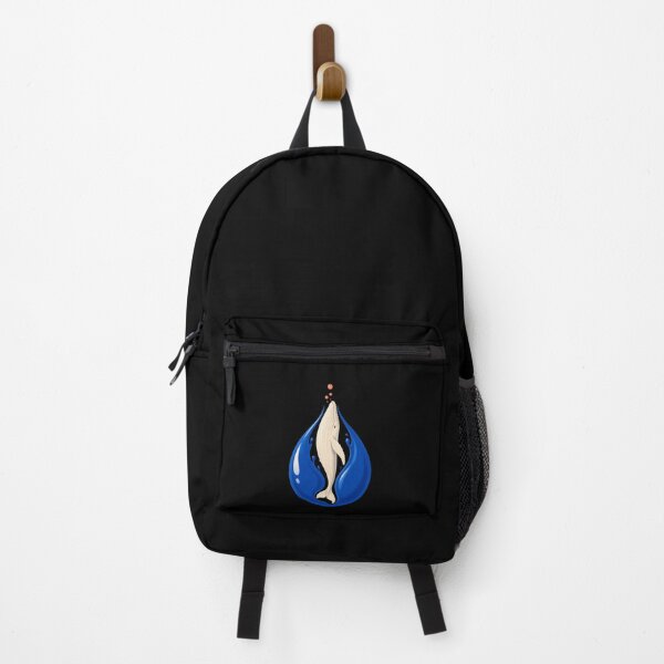 Item preview, White Whale Rising Inside a Blue Water Drop designed and sold by Fenay Designs.