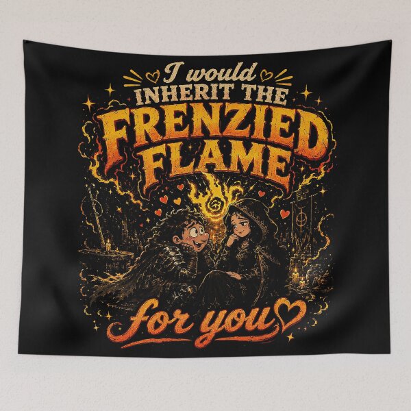Item preview, I Would Inherit the Frenzied Flame for You – Elden Ring Valentine designed and sold by ChickenFund.