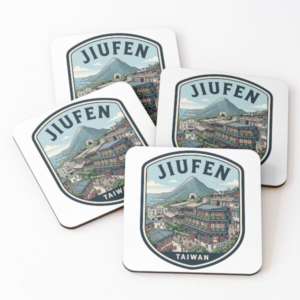 Item preview, Jiufen Taiwan Vintage Travel Poster Emblem designed and sold by k3rstman1.