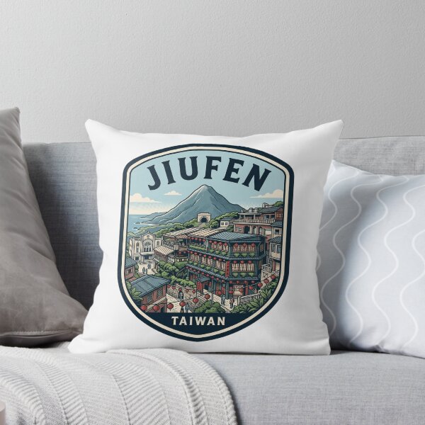Artikelvorschau, Jiufen Taiwan Vintage Reiseplakat Emblem entworfen und verkauft von k3rstman1.