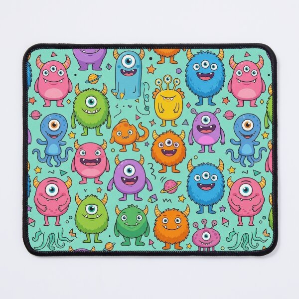 Item preview, Cute Colorful Monster Seamless Pattern designed and sold by lungpleecha.