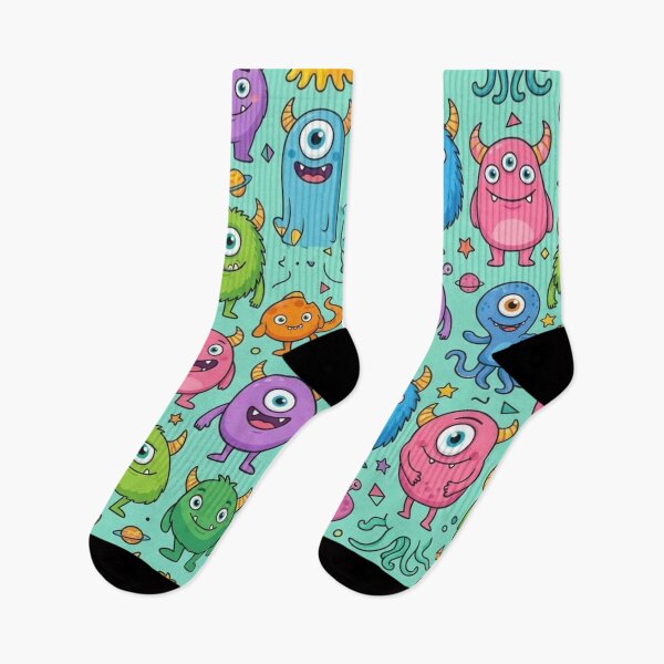 Item preview, Cute Colorful Monster Seamless Pattern designed and sold by lungpleecha.