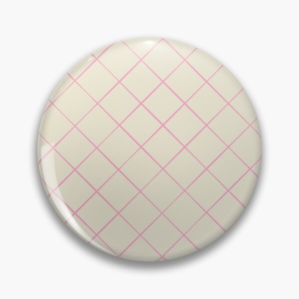 Item preview, Diagonal Trellis Grid in Pink on Cream designed and sold by Ema Tudose.