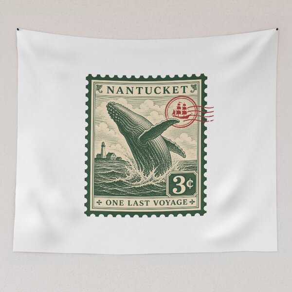 Artikelvorschau, Nantucket – Eine letzte Reise – Vintage-Walmarke entworfen und verkauft von Fenay Designs.