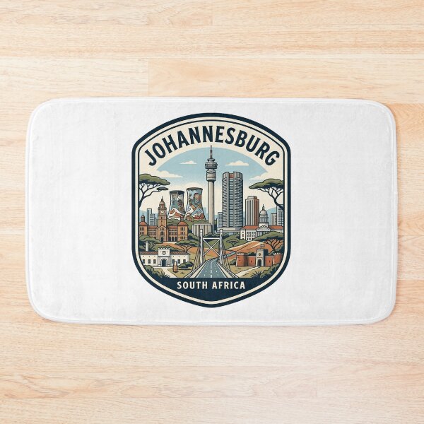 Item preview, Johannesburg South Africa Skyline Travel Badge designed and sold by k3rstman1.
