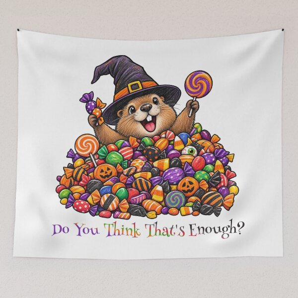 Item preview, Do You Think That's Enough? – Funny Halloween Candy Lover Designhallowee designed and sold by Buli89.