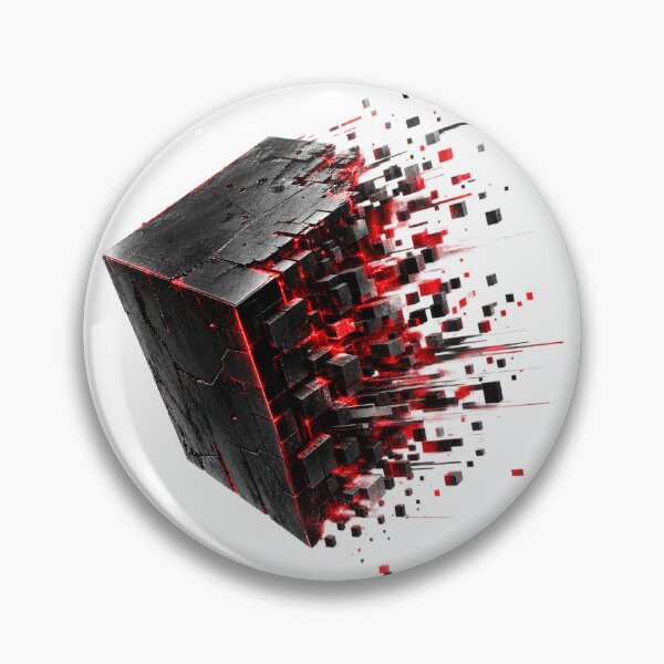 Item preview, DIGITAL MELT – Glitch Cube Cyberpunk Design designed and sold by UnglaublichGut.