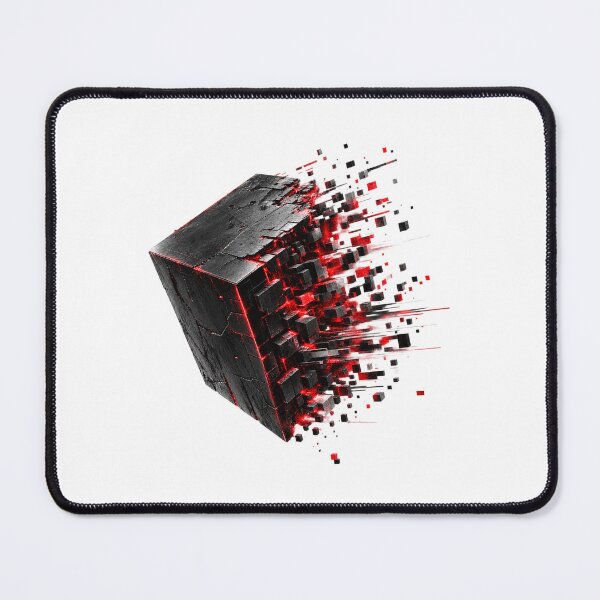 Item preview, DIGITAL MELT – Glitch Cube Cyberpunk Design designed and sold by UnglaublichGut.