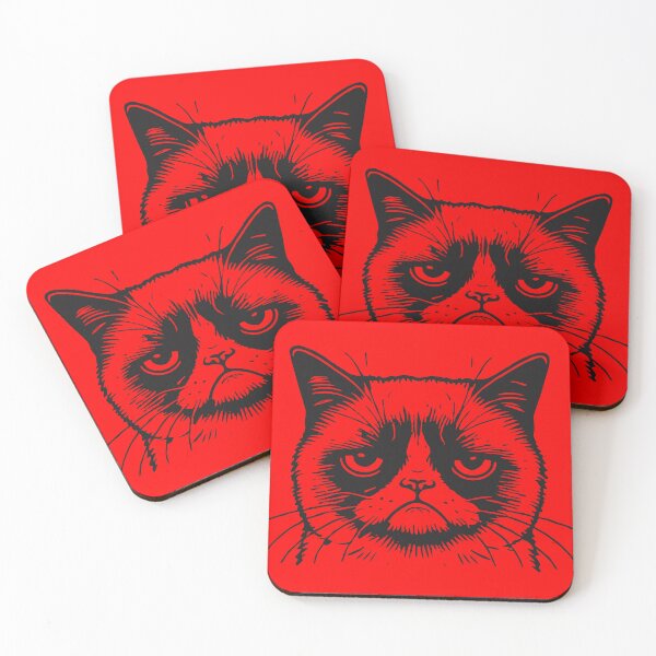 Item preview, Grumpy Cat red designed and sold by claudiatoman.