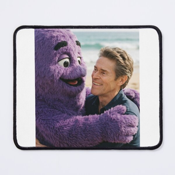 Item preview, Willem dafoe grimace ronald mcdonald meme memes funny parody birthday christmas birthday designed and sold by CheeseBlueprint.