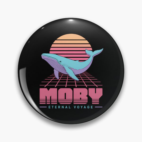 Item preview, Moby Eternal Voyage Retro Vaporwave Whale designed and sold by Fenay Designs.
