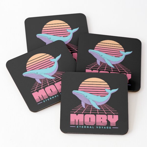 Item preview, Moby Eternal Voyage Retro Vaporwave Whale designed and sold by Fenay Designs.