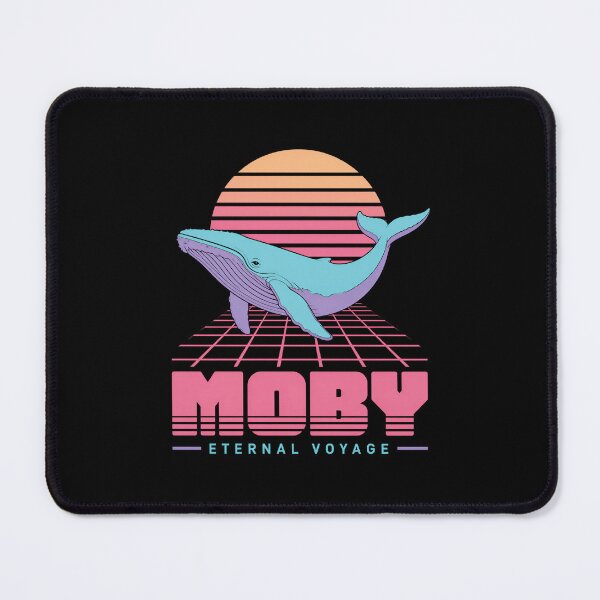 Item preview, Moby Eternal Voyage Retro Vaporwave Whale designed and sold by Fenay Designs.