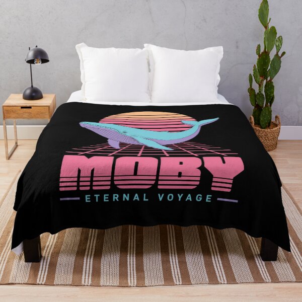 Item preview, Moby Eternal Voyage Retro Vaporwave Whale designed and sold by Fenay Designs.