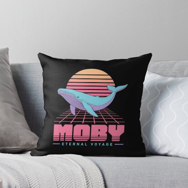 Artikelvorschau, Moby Eternal Voyage Retro Vaporwave Whale entworfen und verkauft von Fenay Designs.