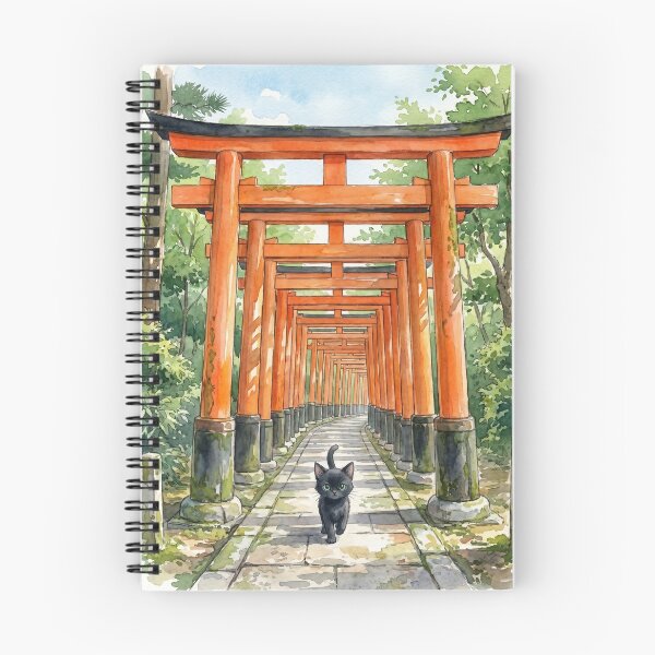 Item preview, Cute Little Black Cat in Kyoto, Japan (P) designed and sold by CLBC.STORE.