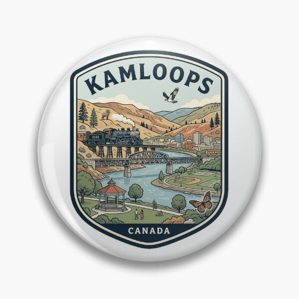 Item preview, Kamloops British Columbia Canada Vintage Travel Emblem designed and sold by k3rstman1.