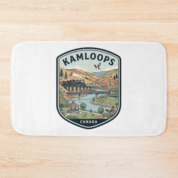Item preview, Kamloops British Columbia Canada Vintage Travel Emblem designed and sold by k3rstman1.