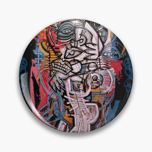Item preview, Handmade Neo-Expressionist Totem Portrait - Midnight Majesty designed and sold by supernikol.