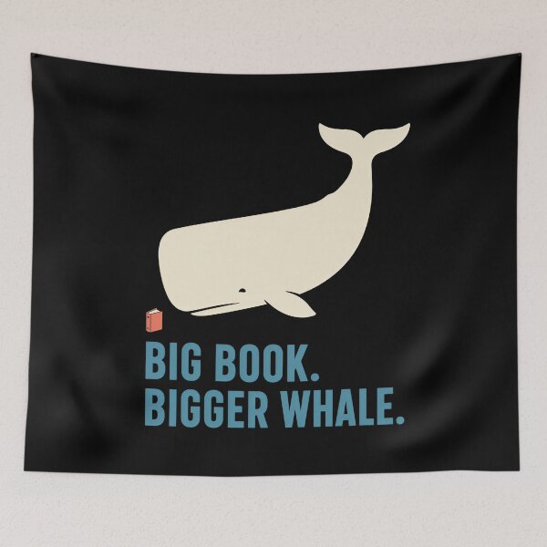 Item preview, Big Book, Bigger Whale Literary Reader Joke designed and sold by Fenay Designs.