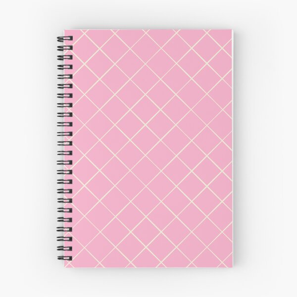 Item preview, Copy of Diagonal Trellis Grid in Pink on Cream designed and sold by Ema Tudose.
