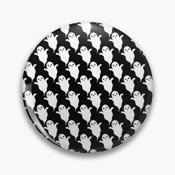 Item preview, Flying Ghosts Halloween Pattern, Scary Ghost Design, Black Background with Spooky Ghosts Print designed and sold by bestggraphico.