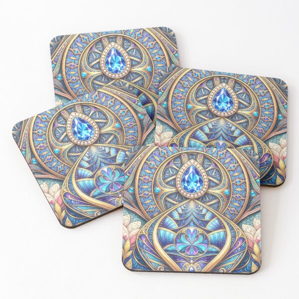 Item preview,  Art Nouveau Blue Sapphire Mosaic  designed and sold by Frackxion.