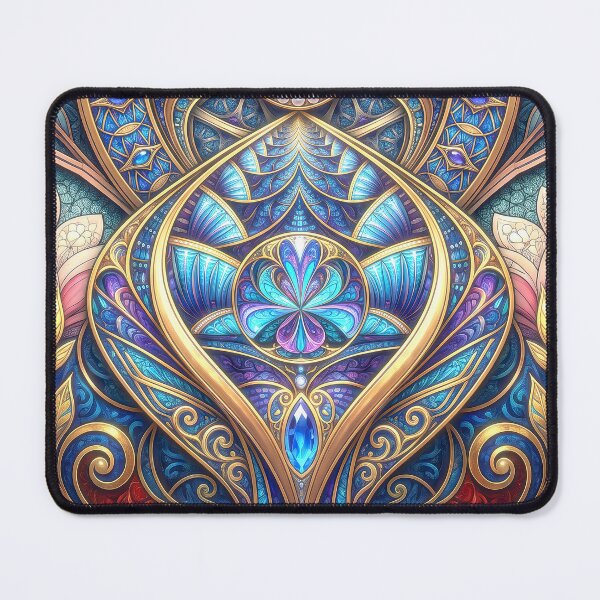 Item preview, Art Nouveau Blue Sapphire Mosaic designed and sold by Frackxion.
